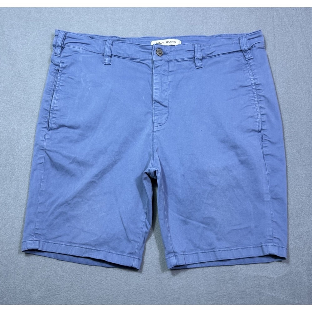 Mavi Simon Shorts Mens 40 Blue Performance Chino Stretch Normcore USA Dadcore